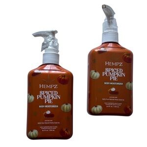 Hempz | Spiced Pumpkin Pie Body Moisturizer Bundle | 2 Bottles Seasonal Natural